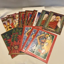 14 Unused Vintage Image Arts Christmas, Holiday Cards With Envelopes