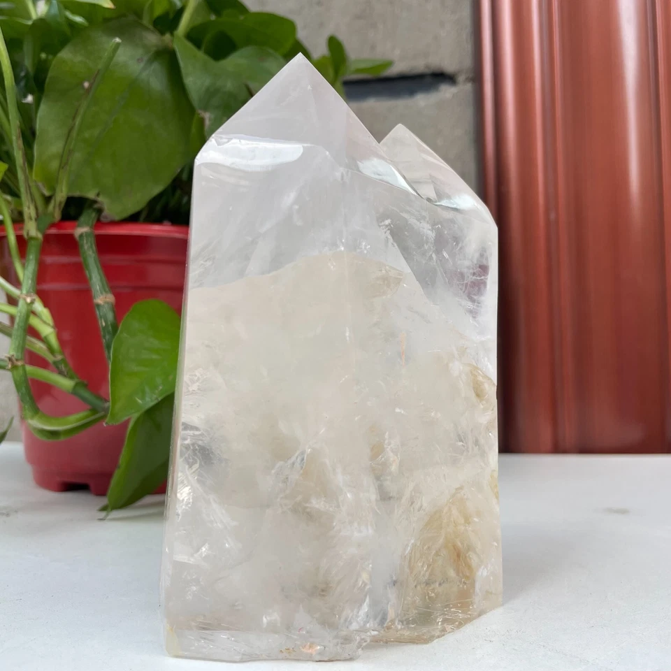 1160g Natural Clear Quartz Double Point Obelisk Quartz Cystal Wand Tower - image 4 of 4