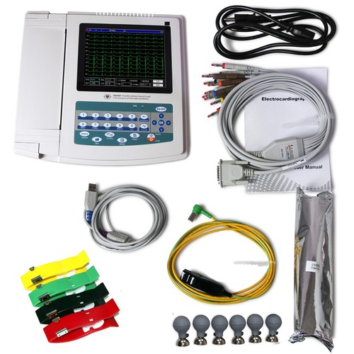 CONTEC ECG1200G Digital 12 channel lead EKG Electrocardiograph,printer paper - Picture 13 of 13