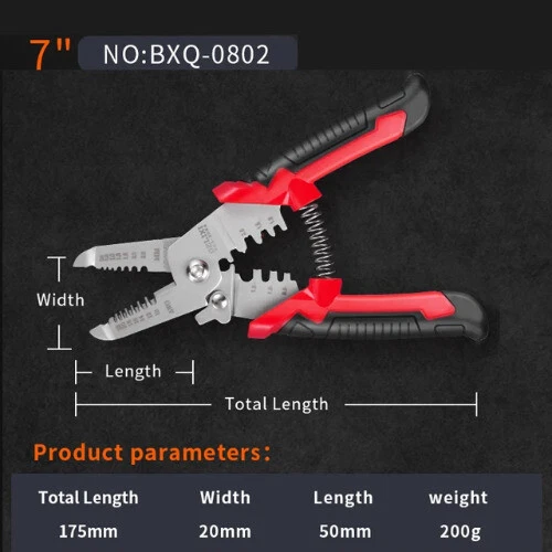 Multi Tool Pliers Crimping Pliers Wire Stripper Multi Functional Snap Ring