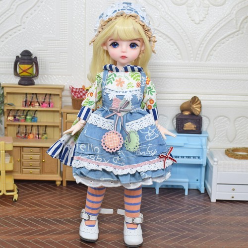 Yutotue 30 cm Altura Niña Muñeca BJD Muñeca Juguete Linda Muñeca y Trajes Niños Juguete Regalo - Imagen 16 de 16