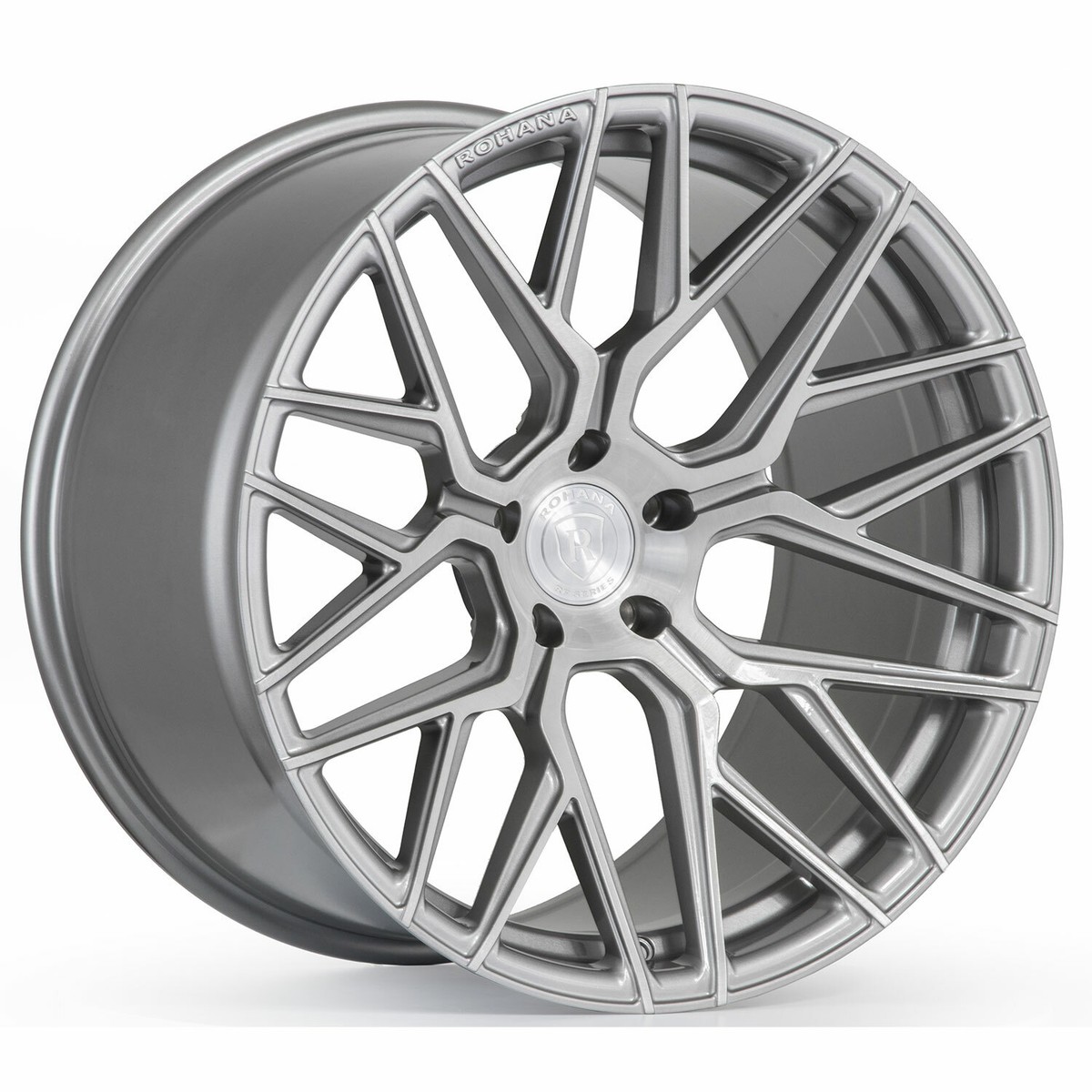 20” ROHANA RFX10 BRUSHED TITANIUM CONCAVE RIMS FOR MERCEDES W205 