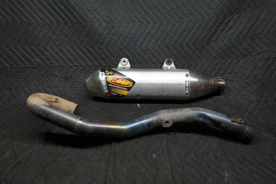 FMF Titanium Exhaust FULL system KTM Husqvarna 250 350 450 sxf fe350 head pipe - Image 3 of 4