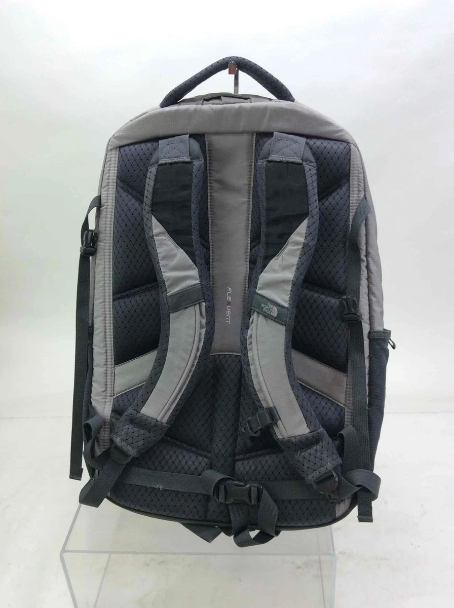 Grey and coral north face on sale backpack