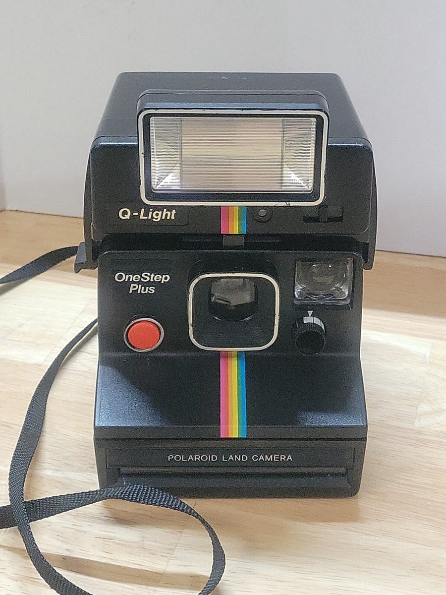 Polaroid One Step Plus Rainbow Land Camera with Q-Light Flash SX-70  Untested (1)