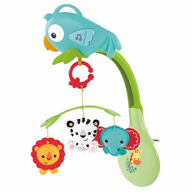 Fisher Price Rainforest Friends 3 In 1 Musical Mobile Baby Crib