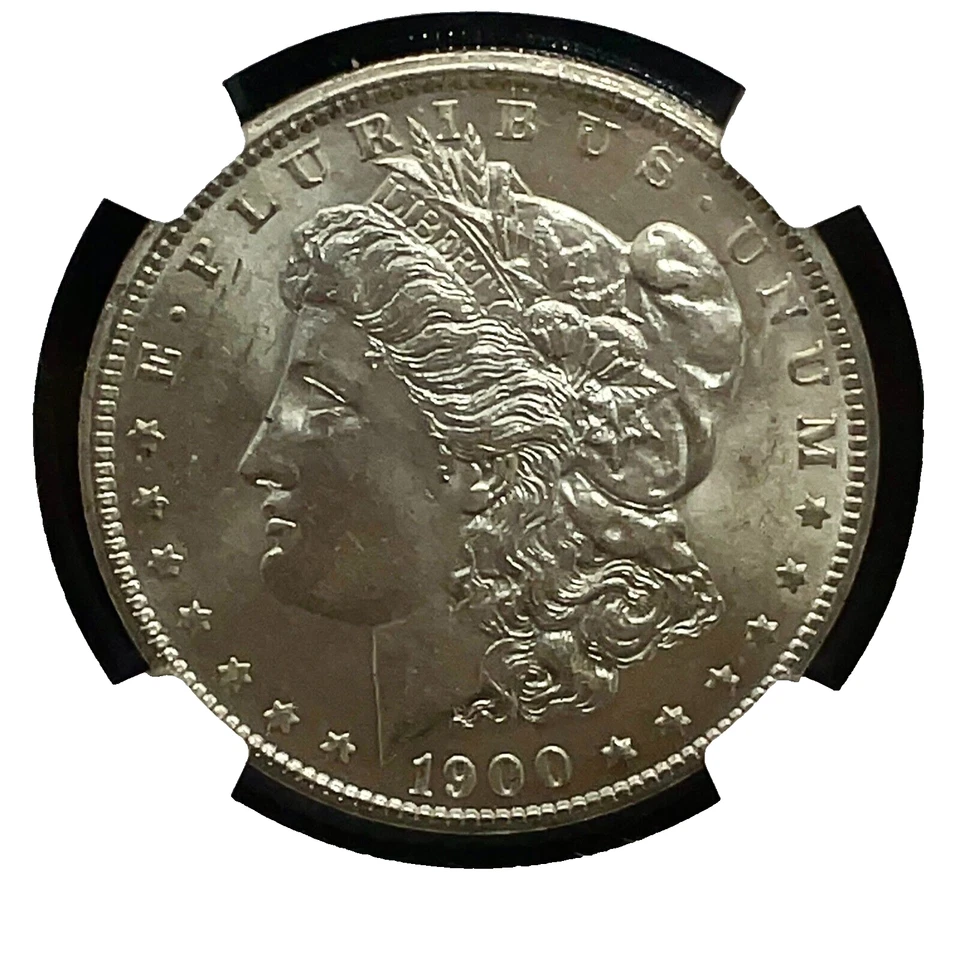1900-O Morgan Silver Dollar REVERSE STRUCK THRU Mint Error NGC MS64 - Image 4 of 4