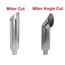 45inlet 78outlet 36long Miter Angle Cut Diesel Smoker Exhaust Stack 45inlet 78outlet 36long Miter Angle Cut Diesel Smoker Exhaust Stack