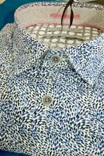 NWT Ted Baker men's 5 XL Long sleeve button down shirt,fancy abstract shapes