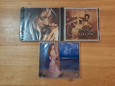 Celine Dion 3 CD Lot, New Sealed W/ cracked cases