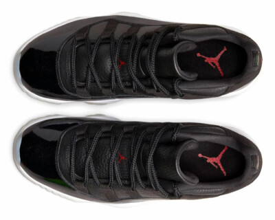 Air Jordan 11 Retro Low “72 10” Black/Gym Red-White-Sail