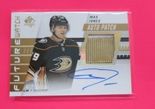 2019 20 SP AUTHENTIC MAX JONES FUTURE WATCH AUTO PATCH 078/100