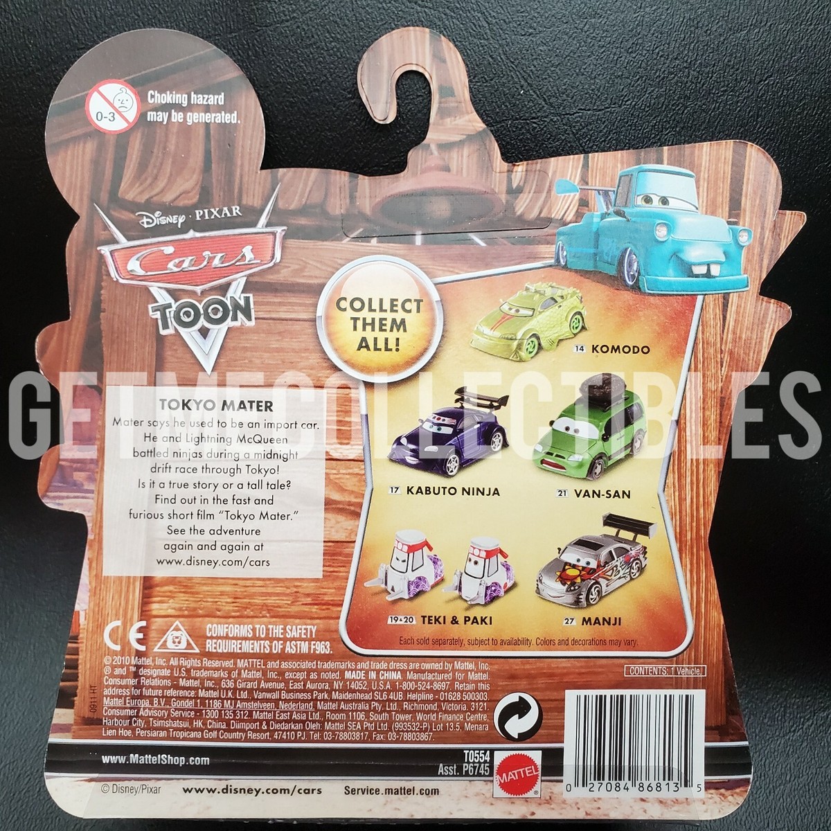 DISNEY PIXAR CARS TOON MANJI TOKYO MATER SAVE 6% GMC | eBay