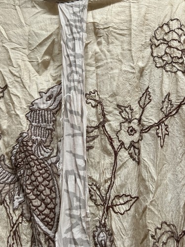 Magnolia Pearl raw silk dragon kimono OOAK - Picture 9 of 13
