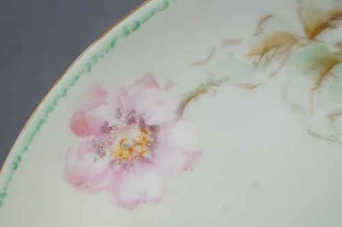 Haviland Limoges Hand Painted Signed Pink Wild Rose 8 3/4 Inch Plate 1893-1930 - Picture 5 of 9
