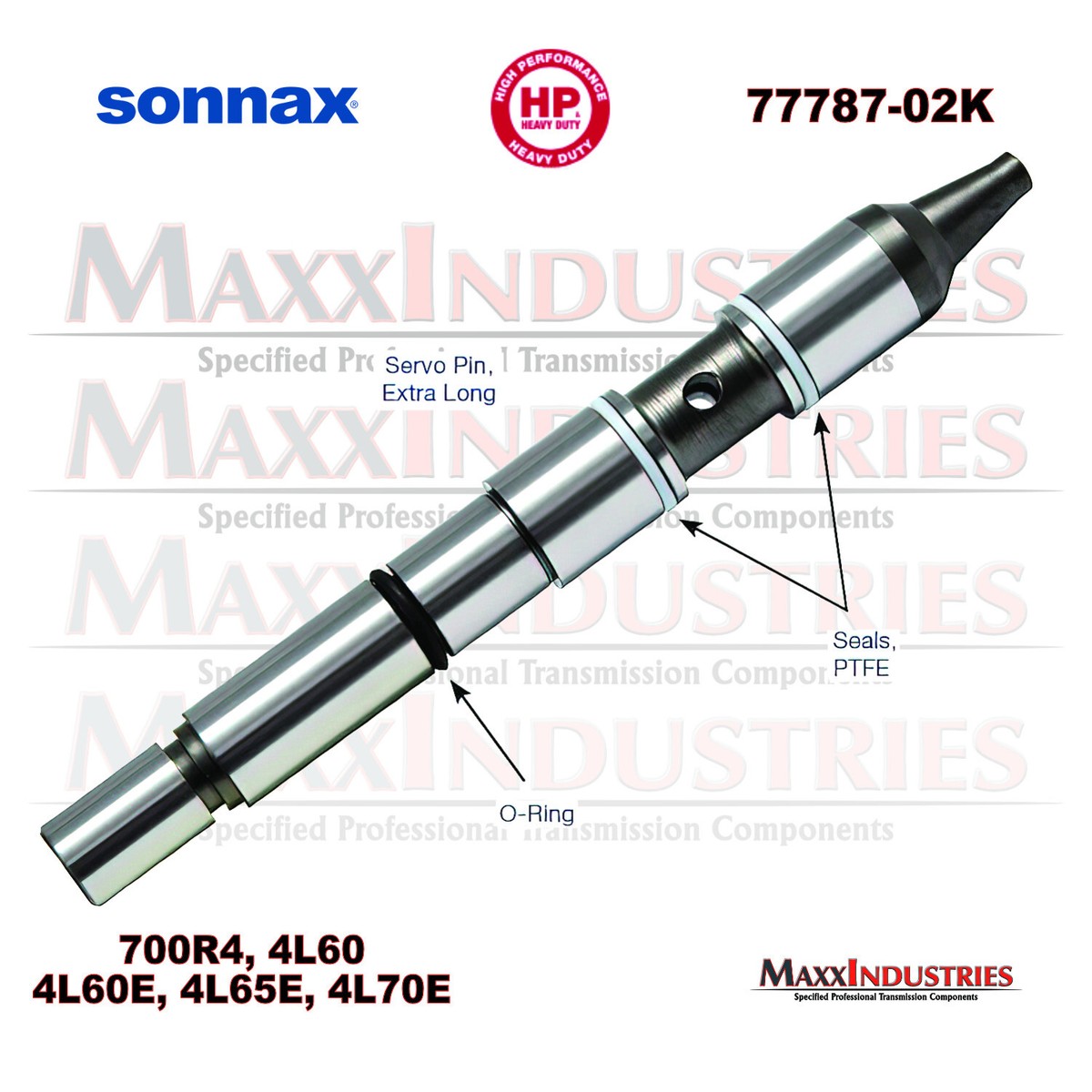 SUN(電子) SKF-K500 Sonnax 77787-02K Transmission Servo Pin Kit w/ Pin, 2 Teflon
