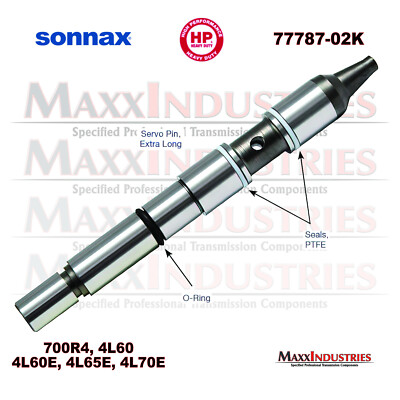 Sonnax 77787-02K Transmission Servo Pin Kit w/ Pin, 2 Teflon