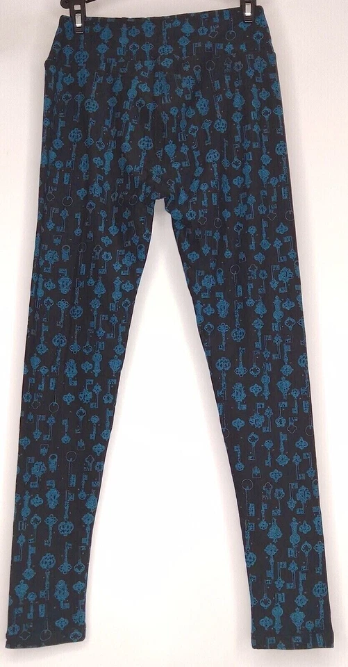 Leggings Lularoe Mujer Talla Única Negro Azul Lunares Todas las Temporadas Elastizados Foto 2 de 4
