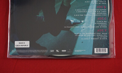 Justin Bieber Justice LTD 2 LP Picture Disc Vinyl Record Holy