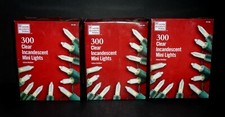 300-Light Clear Incandescent Stay Lit if A Bulb Burns Out Mini Christmas (3 pk)