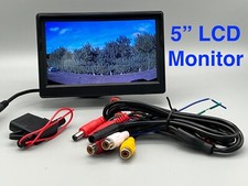 5" Inch Rearview Monitor for Reverse Parking Cameras or CCTV 3 channel 12/24v