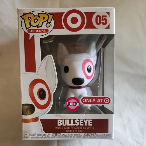Funko Pop! Vinyl: Ad Icons - Bullseye (Flocked)  Target (T) (Exclusive) #05. NIB