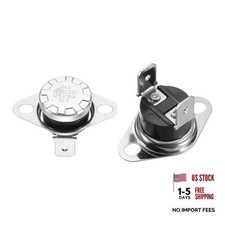 2 Pack KSD301 Thermostat 16A Normally Closed N.C Adjust Snap Disc 110 C/230 F