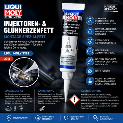 LIQUI MOLY 3381 Injektoren Glühkerzenfett Schmiermittel Fett 20g Tube - Image 1 of 4