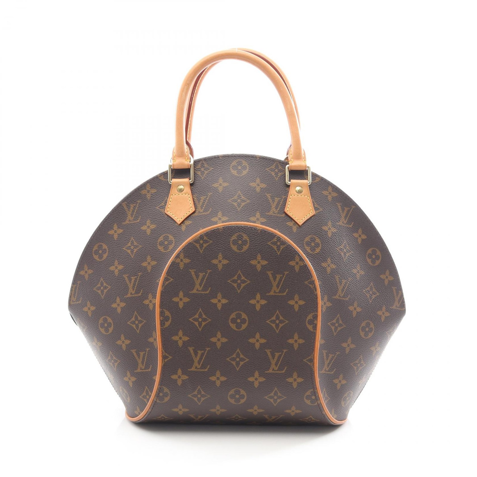 LOUIS VUITTON Ellipse MM Handbag M51126 Monogram canvas leather Brown Used Women