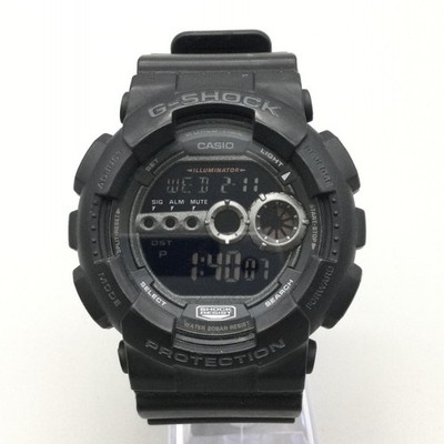 Casio G-Shock 3263 GD-100 Mens Watch 51mm Black Digital LED Alarm 200M