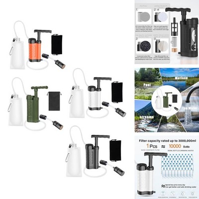 Survival Water Filter Purifier Filtration System Camping Wanderausrüstung