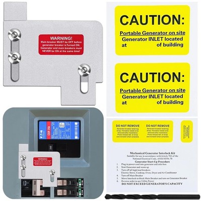 Generator Interlock Kit Compatible with Eaton Cutler Hammer Only CH SERIES TAN B
