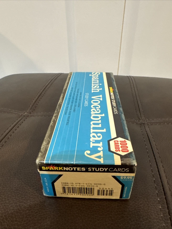 SPARKNOTES Study Cards SPANISH VOCABULARY 1000 flashcards - Image 3 of 4