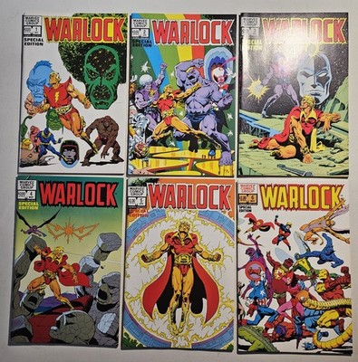Warlock 1-6 Complete Set Marvel Comics 1982 Thanos Jim Starlin Nice