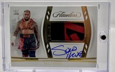 2024 Panini Flawless WWE Solo Sikoa Patch Auto 9/11