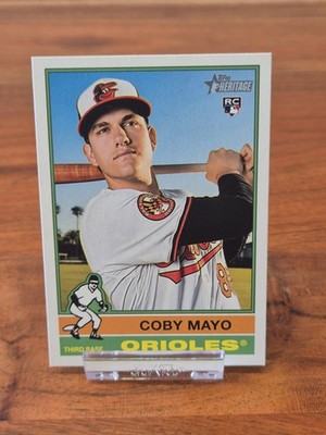 2025 Topps Heritage Coby Mayo Baltimore Orioles #340 Rookie-Karte 