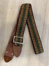 Vtg Matador Bohemian Hippie Hootenanny Woven Guitar Strap Made in USA