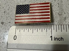 High Quality American Flag Magnet Lapel Pin- Patriotic US - ASSEMBLED IN U.S.A.!