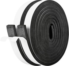Self Adhesive Foam Tape Weatherstrip 1In x 3/8In x 20Ft High Density Foam Ins...