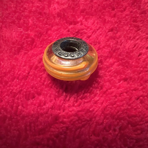 PANDORA MURANO GLASS RIBBON BEAD ORANGE