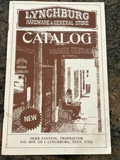 1977 LYNCHBURG HARDWARE & GENERAL STORE MAIL ORDER CATALOG JACK DANIELS