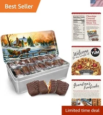 Grandma's Gourmet Milk Chocolate Fruitcake Slices - 16 oz, Individually Wrapped