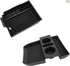 2PC Center Console Organizer Tray for 2023-2025 Accessories with Armrest Storage