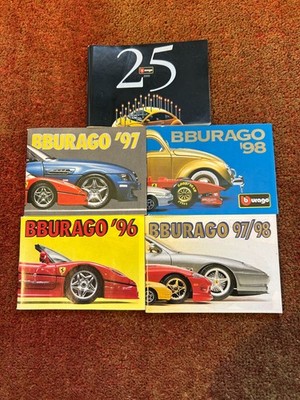 Bburago Pocket Kataloge five for seven 1996/1997/97/98/1998/1999