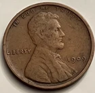 1909 P Lincoln Wheat Cent Penny VF BN Philadelphia Mint BN329