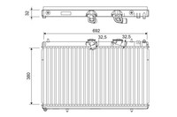 Valeo 701214 KüHler, MotorküHlung FüR Chevrolet CitroËN Daewoo Peugeot