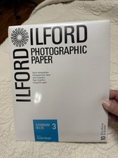 ILFORD Ilfobrom IB3.1K B W Glossy Photo Paper 8x10 Double Weight 10 Sheets