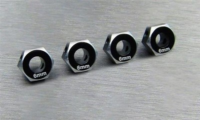 VGEBY Adattatori Esagonali Per Ruote RC, Da 12mm A 17mm, In Alluminio, Per Auto E Camion 1/10, Colore Argento, Set Da 4