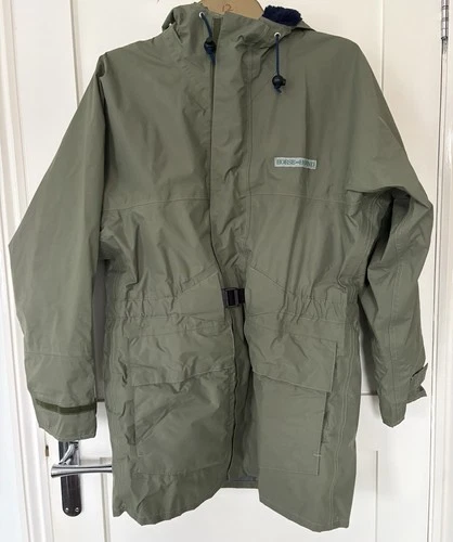 Vintage MUSTO Jacket Men's S Small Olive Green  Waterproof Nylon.