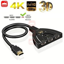 3 Port HDMI Splitter Cable 1080P Switch Switcher HUB Adapter for HDTV PS4 Xbo